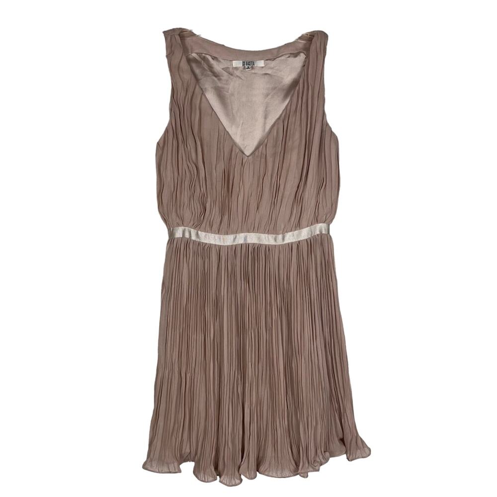 BB DAKOTA |  Cream Pleated Sleeveless Mini‎ Dress